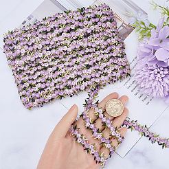 15 ярд цветочной полиэфирной кружевной ленты с вышивкой&nbsp;OCOR-WH0070-77D