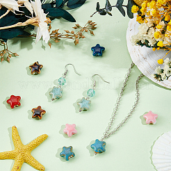 40шт фарфоровые бусины ручной работы&nbsp;PORC-PA0001-19