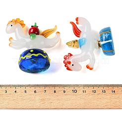 Handgefertigtes Karussell aus Glaslampen mit Figuren aus Barren und Tomaten&nbsp;LA-CBADA4A-02