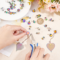 42 шт. фурнитура для сережек-гвоздиков из нержавеющей стали 304 3 размера STAS-DC0011-81