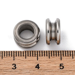 Perlas ranuradas de acero inoxidable 304 resistentes al deslustre&nbsp;STAS-I117-16D-P