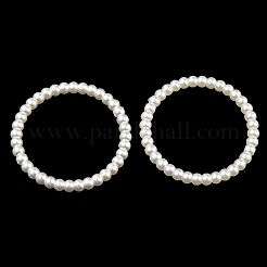 Подвески с разъемом из абс-пластика с имитацией жемчуга&nbsp;OACR-K001-30A