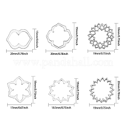 120 шт. 6 стиля тибетского стиля сплава соединительные кольца FIND-CA0007-42
