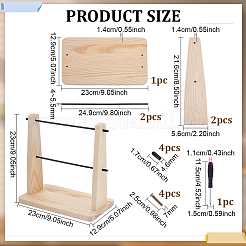 Halterung für Spulmaschine aus Holz&nbsp;TOOL-WH0136-224A