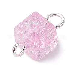 Подвески-коннекторы из стеклянных бусин с эффектом потрескивания&nbsp;PALLOY-JF02894