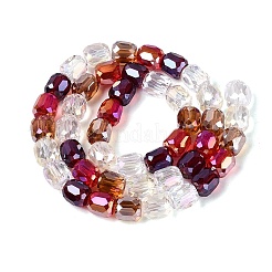 Chapelets de perles en verre transparent électrolytique&nbsp;EGLA-N022-13A-B02