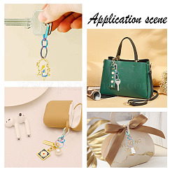 10 шт. застежки для брелка из цинкового сплава радужного цвета FIND-PH0006-45