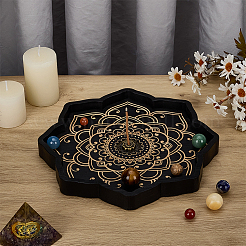 2 шт. 2 стиля держатель для курильницы из латуни и сосны AJEW-FH0006-22