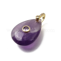 Natürlichen Amethyst Edelsteinanhänger&nbsp;GG-CBA7610-07G-03