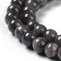Abalorios de jade natural de mashan hebras&nbsp;DJAD-6D-34