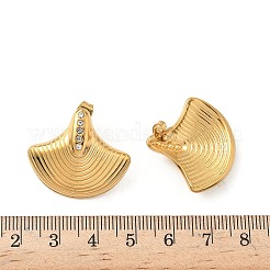 Серьги-гвоздики из нержавеющей стали 304 с кубическим цирконием&nbsp;EJEW-G444-03A-G