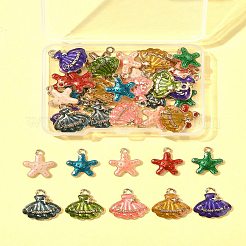 32шт 8 стиля подвески из сплава с эмалью&nbsp;ENAM-FS0002-66