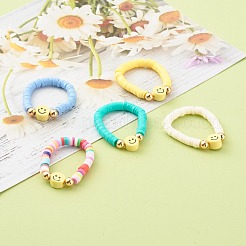 Стрейч-кольца из полимерной глины ручной работы RJEW-JR00355