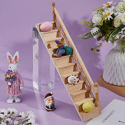 Escaleras de madera para casa de muñecas&nbsp;DOLL-WH0002-55
