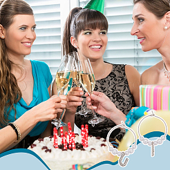 Подвески для бокалов вина своими руками с надписью «kis»&nbsp;DIY-PH0033-52