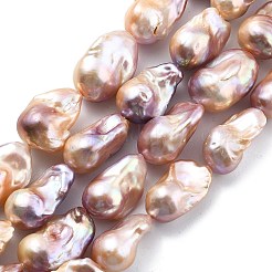 Натуральные нити нуклеированных грушевидных бусин PEAR-B004-15M-06C