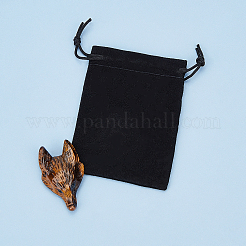 天然石タイガーアイペンダント  オオカミの頭部  37~42x25~30x10~13mm  穴：2mm  1個/セット&nbsp;G-SC0001-20A