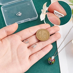 4 paio di ganci pendenti in argento sterling con micro pavé di zirconi cubici&nbsp;FIND-PH0022-34