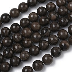 Натуральное дерево каменным кружевом бисер нитей&nbsp;G-K365-F03-8mm