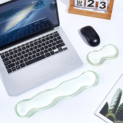 2 шт. 2 стильных силиконовых подставки под запястья для мыши и коврик для клавиатуры&nbsp;AJEW-NB0008-30A