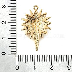 Латунные микропаве прозрачные подвески с фианитом&nbsp;KK-U065-13G