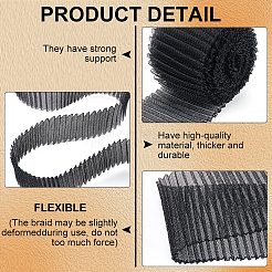 5 ярд полиэфирной плиссированной сетчатой ленты OCOR-BC0006-81B