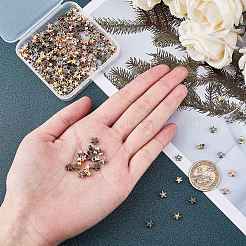 Сплавочные овальные бусины тибетского стиля  TIBEB-PH0004-78-RS