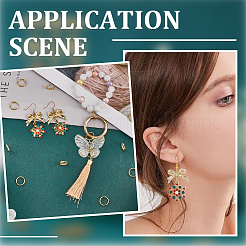 200 шт. 5 стиля разъемных колец из нержавеющей стали 304 STAS-SC0005-97