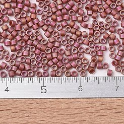 MIYUKIデリカビーズ  シリンダー  日本製シードビーズ  11/0  （db2306)艶消し不透明艶出しカーネリアンab  1.3x1.6mm  穴：0.8mm  約2000PCS /ボトル  10 G /ボトル&nbsp;SEED-JP0008-DB2306