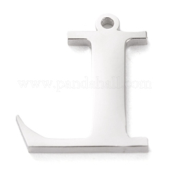 Pendentif lettre en acier inoxydable 304 résistant au ternissement&nbsp;LS-STAS-J028-01L