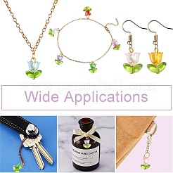 90шт 9-х цветные акриловые подвески лэмпворк&nbsp;PALLOY-CJ00048