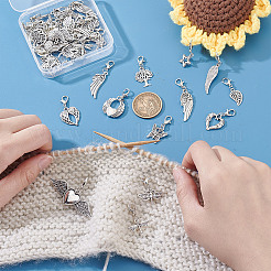 40 шт. 20 стиля подвески из сплава крыла украшения HJEW-PH02111