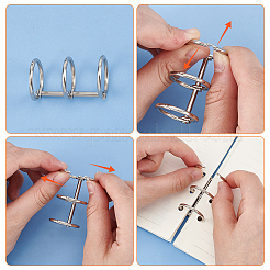 Железный переплет с 3 кольцом FIND-WH20018-06A-P