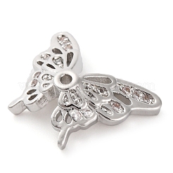 Латунные микро проложить кубического циркония бусы KK-K378-42P