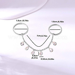 Кольца для женщин с латунным паве из кубического циркония JM9814-2