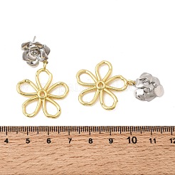 Boucles d'oreilles pendantes en laiton&nbsp;EJEW-G471-18GP