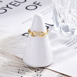 Кольца-манжеты из латуни с микропаве RJEW-G337-23G