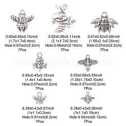 49шт 7 стильные наборы подвесок из сплава в тибетском стиле TIBEP-YW0001-45