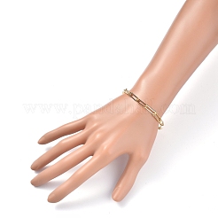 Bracelets de chaîne de trombone en laiton&nbsp;BJEW-JB05311