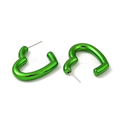 Акриловые серьги-гвоздики в форме сердца EJEW-P251-15