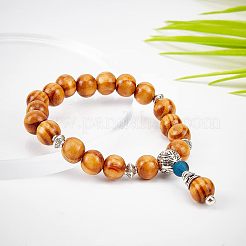 900 шт. 3 круглых бусин из натурального дерева WOOD-OC0001-95