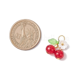 10 шт. 10-х цветные подвески из стекла с эффектом кракле&nbsp;PALLOY-MZ00852