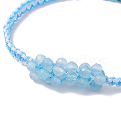 Natürliche weiße Jadeperlen geflochtene Perlenarmbänder&nbsp;BJEW-MZ00253-02