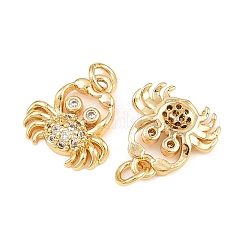Ciondoli in ottone zirconi chiari micro pavé&nbsp;KK-Q085-04G-G