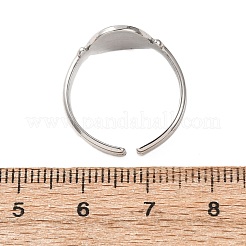 Offene Manschettenringe aus Edelstahl 304&nbsp;RJEW-P191-03P