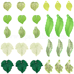 270шт 9 стиля прозрачные акриловые подвески&nbsp;TACR-SC0001-48