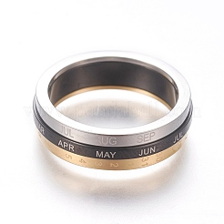 Fingerringe aus Edelstahl 304&nbsp;RJEW-E158-18M3