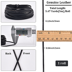 5м шнуры из коровьей кожи для поделок своими руками&nbsp;WL-GF0001-25A-01