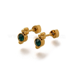 Серьги-гвоздики из нержавеющей стали 304 с ионным покрытием (IP) EJEW-A118-17G-01