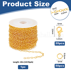 Наборы для самостоятельного изготовления латунных цепей&nbsp;DIY-UN0006-22C